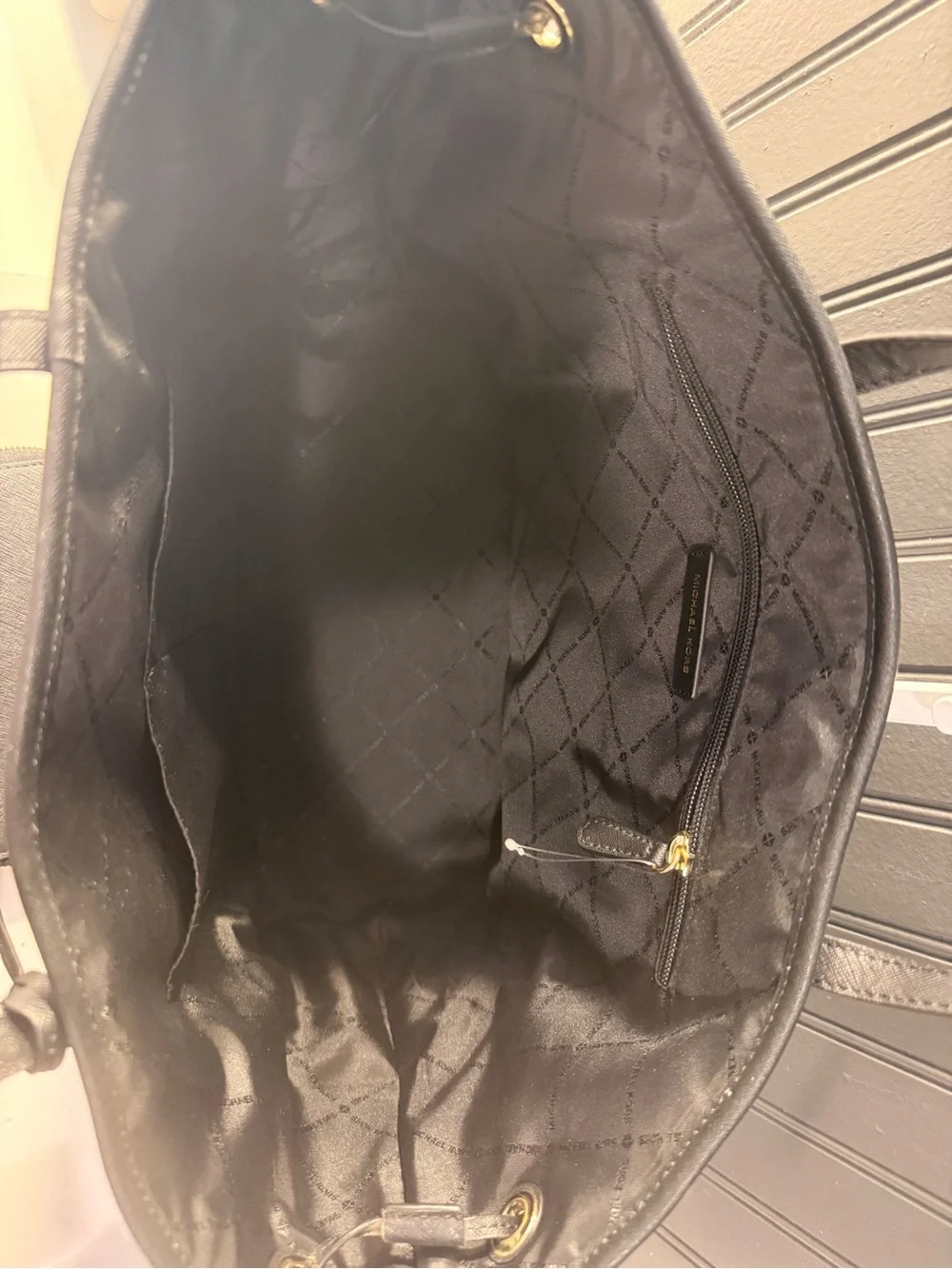 Michael Kors Black Saffiano Leather Tote with Crossbody purse and wallet